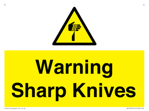 Warning Sharp Knives